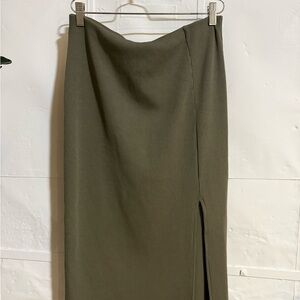H&M Khaki Pencil Skirt